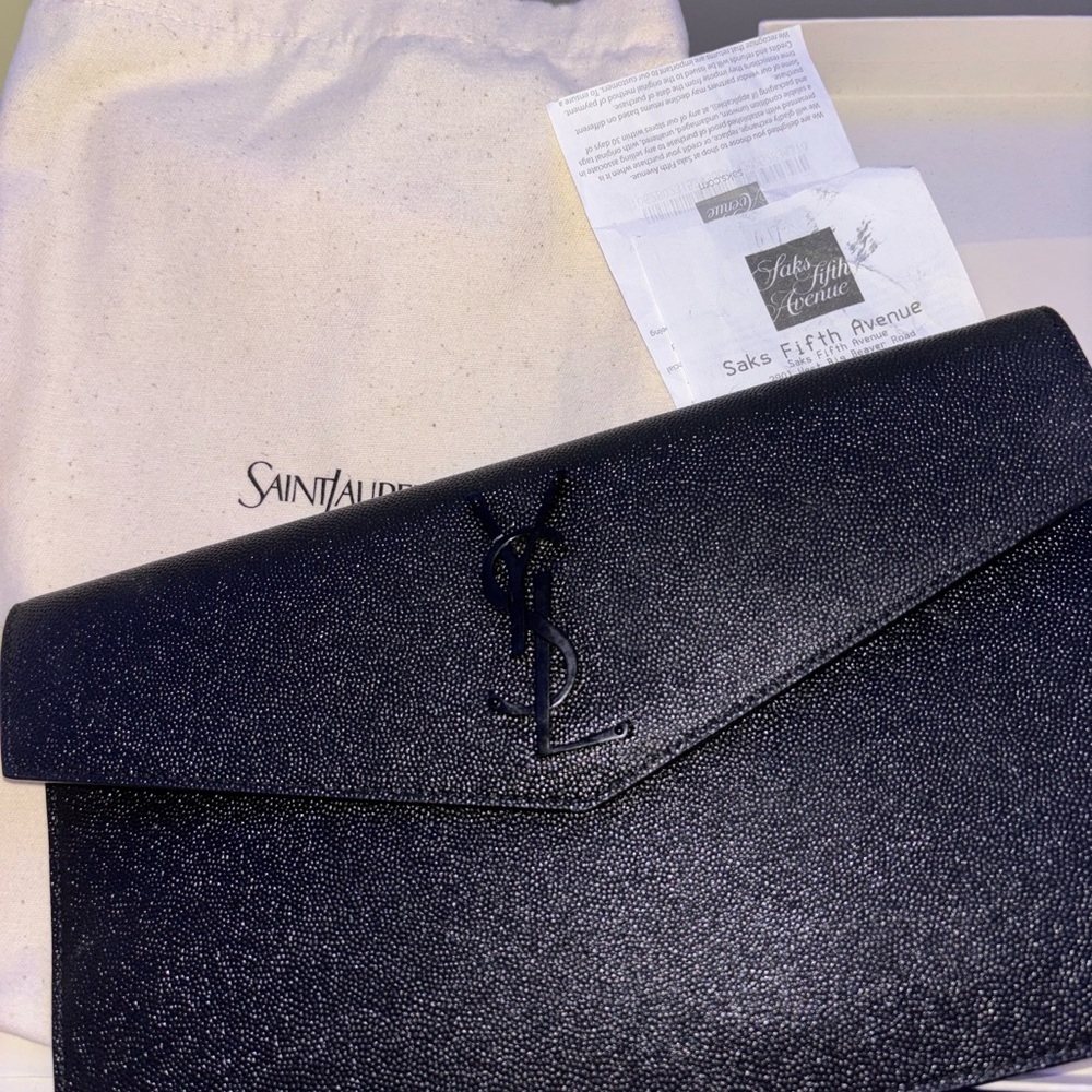 Saint Laurent Textured Black Bag